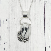 Load image into Gallery viewer, Leafy Howlite Necklace