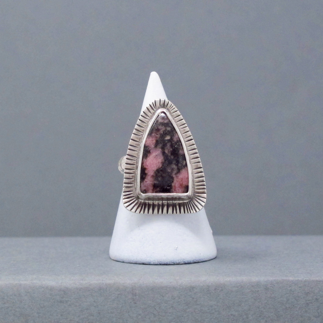 Rhodonite Ring - Size 8