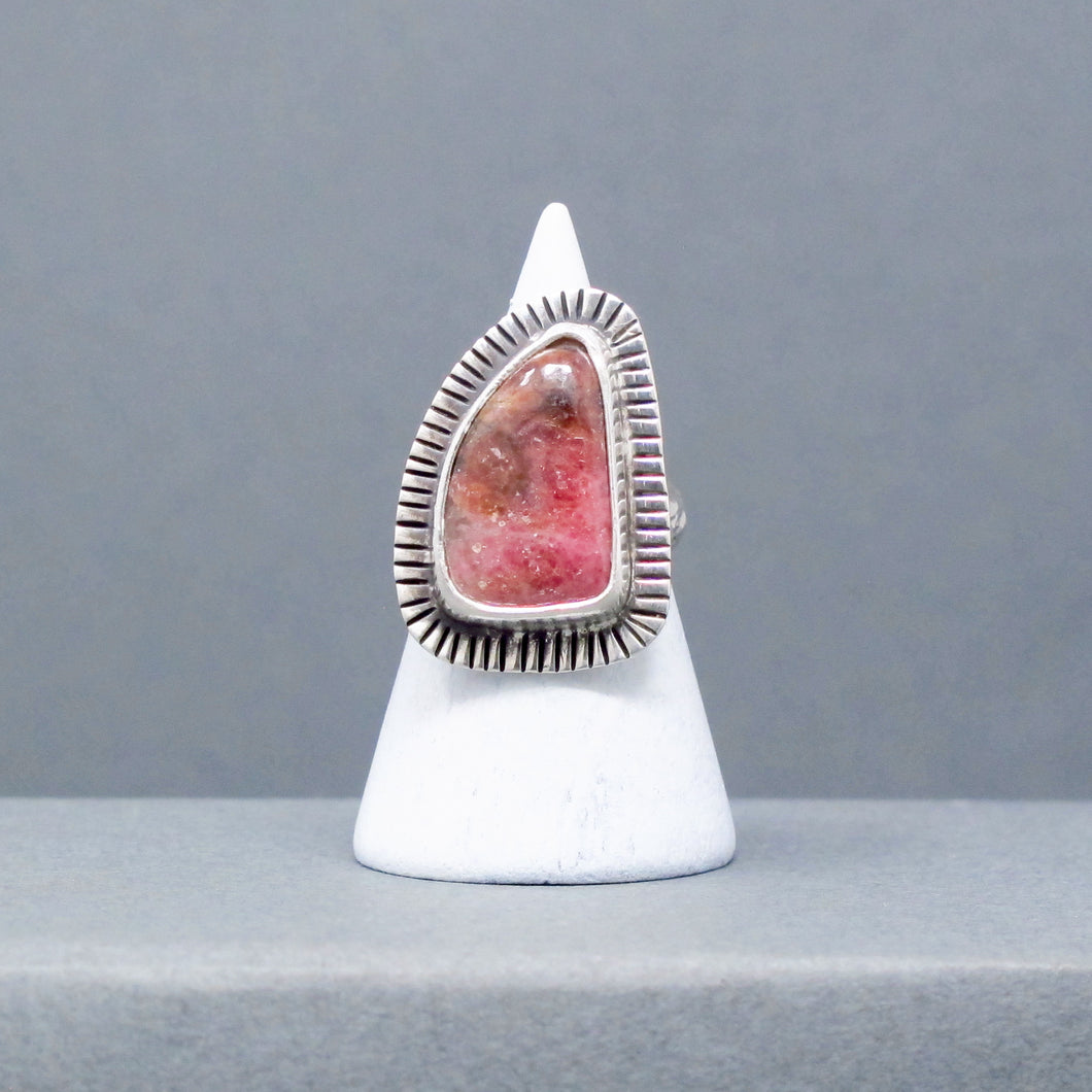 Rhodonite Ring - Size 7