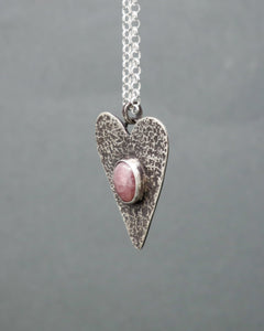 Rose Quartz Heart Necklace