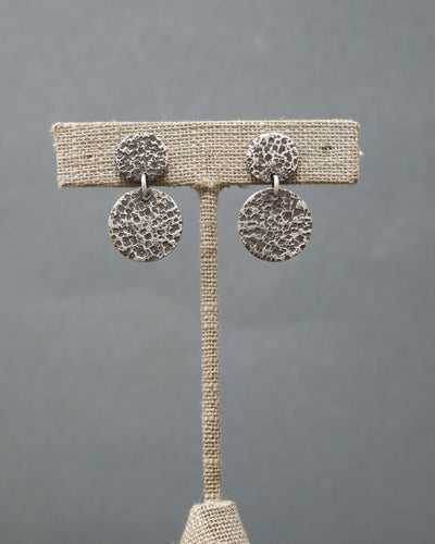 Textured Circles Earrings