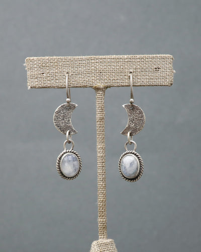 Moonstone Moon Phase Earrings