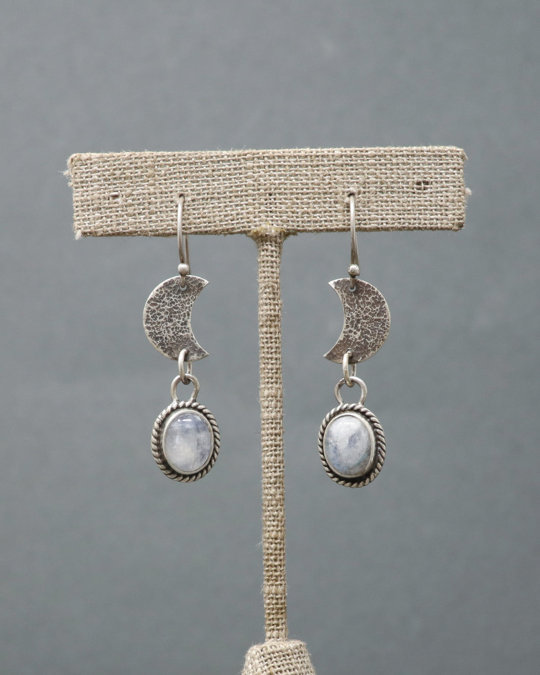 Moonstone Moon Phase Earrings