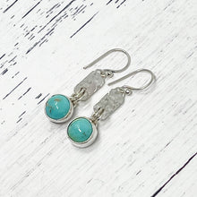 Load image into Gallery viewer, Plate Drop Turquoise Earrings