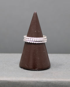 Twisted Dainty Stacking Ring