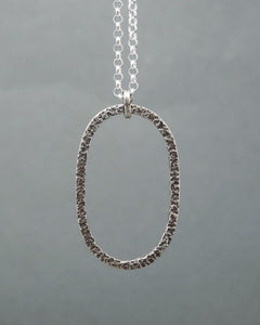 Textured Oval Necklace