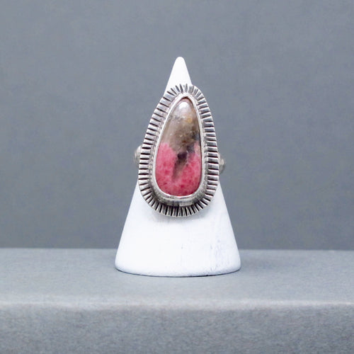 Rhodonite Ring - Size 7