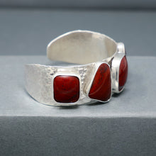 Load image into Gallery viewer, Five Red Jasper Cuff