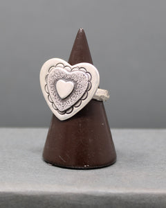 Layered Heart Ring size 7.5