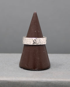 Flat Hammered Ring Band