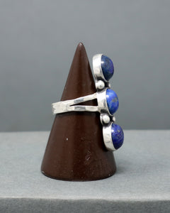 Triple Lapis Lazuli Ring size 8