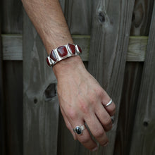 Load image into Gallery viewer, Five Red Jasper Cuff