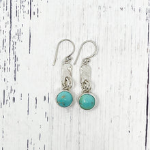 Load image into Gallery viewer, Plate Drop Turquoise Earrings