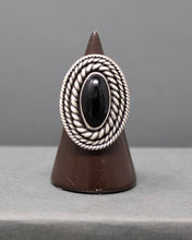 Load image into Gallery viewer, Oval Wrapped Onyx Ring size 8.25