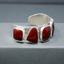 Load image into Gallery viewer, Five Red Jasper Cuff