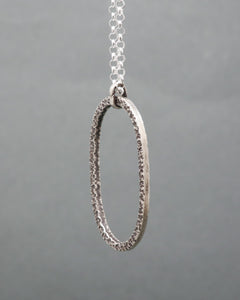 Textured Oval Necklace