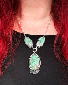 Triple Variscite Necklace