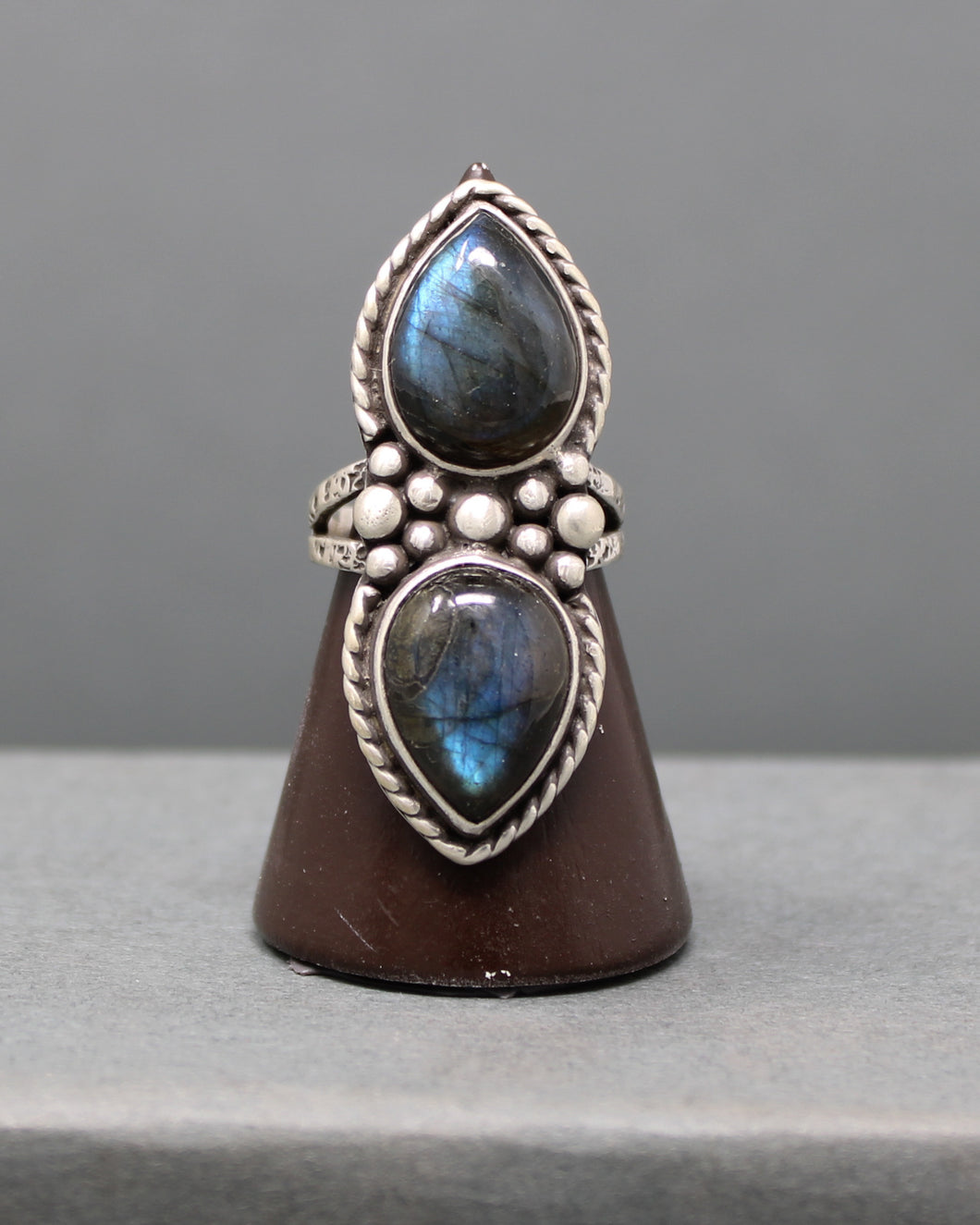 Double Labradorite Ring size 7.25