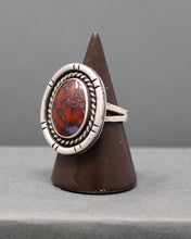 Load image into Gallery viewer, Red Moss Agate Ring size 9.5