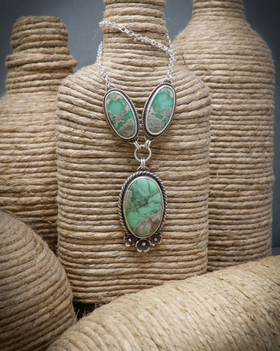 Triple Variscite Necklace