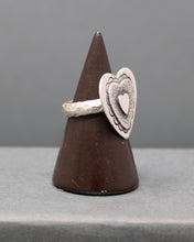 Load image into Gallery viewer, Layered Heart Ring size 7.5
