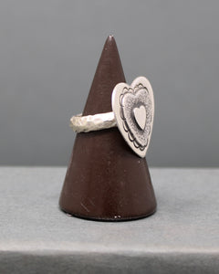 Layered Heart Ring size 7.5
