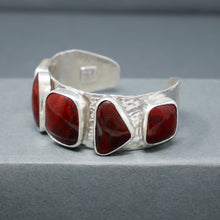 Load image into Gallery viewer, Five Red Jasper Cuff