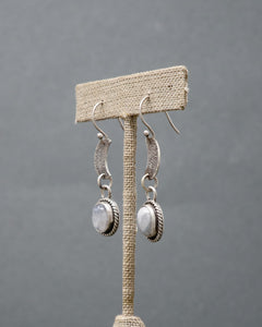 Moonstone Moon Phase Earrings