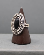 Load image into Gallery viewer, Oval Wrapped Onyx Ring size 8.25