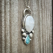 Load image into Gallery viewer, Larimar and Moonstone Necklace