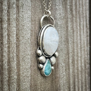 Larimar and Moonstone Necklace