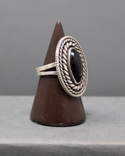 Load image into Gallery viewer, Oval Wrapped Onyx Ring size 8.25