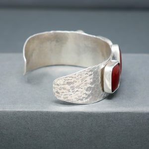 Five Red Jasper Cuff