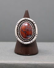 Load image into Gallery viewer, Red Moss Agate Ring size 9.5