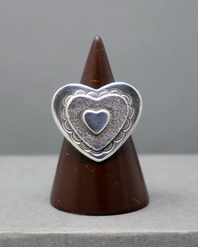 Layered Heart Ring size 7.5