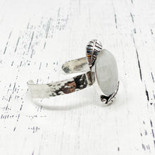 Load image into Gallery viewer, Floral Moonstone Cuff