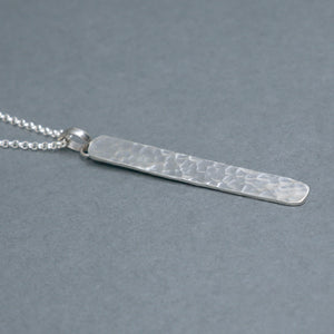 Hammered Post Necklace