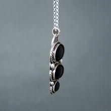 Load image into Gallery viewer, Triple Onyx Necklace