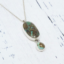 Load image into Gallery viewer, Double Turquoise Pendant