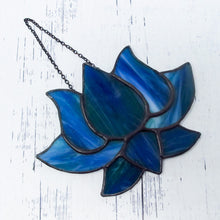 Load image into Gallery viewer, Dark Blue Lotus Flower