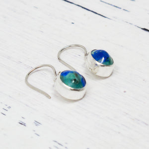 Blue Azurite Earrings
